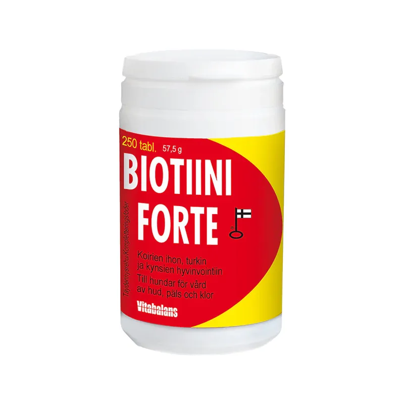 Vitabalans Biotin Forte tabletter för hundar 250 st Begränsad tid