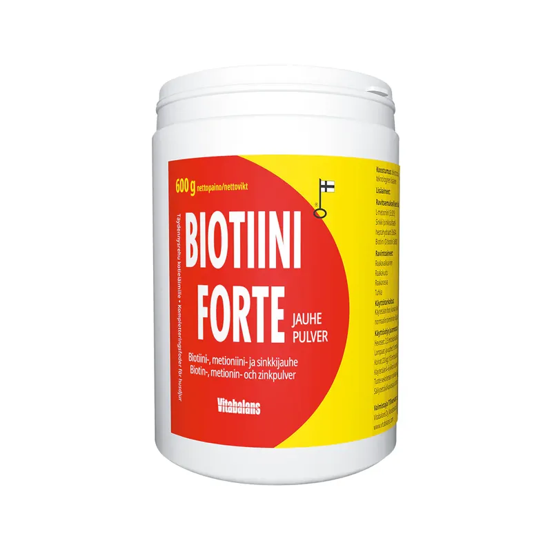 Vitabalans Biotin Forte pulver för hundar, får och hästar 600 g Billigare