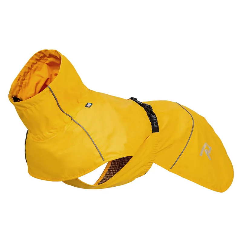 Rukka® Hayton Eco regnjacka, gul - ca 60 cm rygglängd I lager