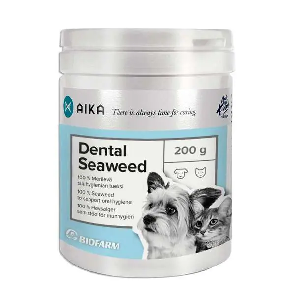 Kundfavorit Aika Dental Seaweed för hundar och katter 200 g