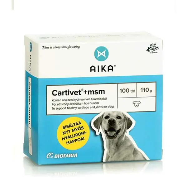 AIKA Cartivet+MSM för hundar 100 tabletter Endast denna vecka