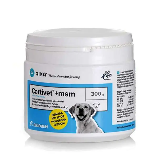 Kampanjpris AIKA Cartivet+MSM för hundar 300 g