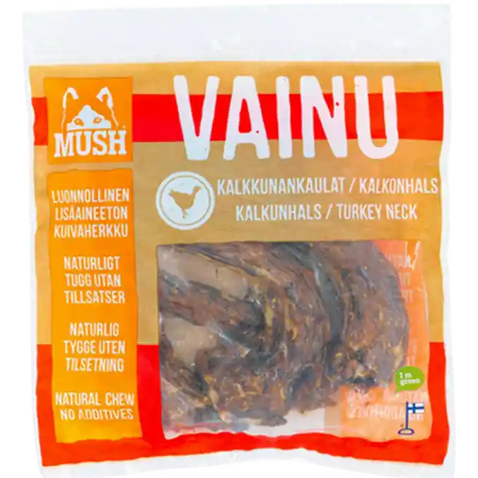Extra rabatt Vainu Kalkonhals Red 250 g - Hund - Hundgodis - Naturligt hundgodis - Mush - ZOO.se
