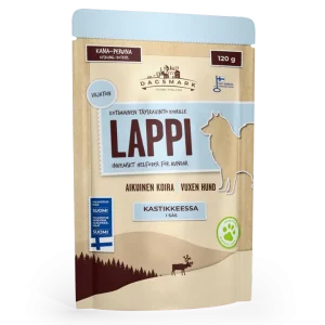 Snabb frakt Dagsmark Lappi våtfoder för hundar 15 x 120 g
