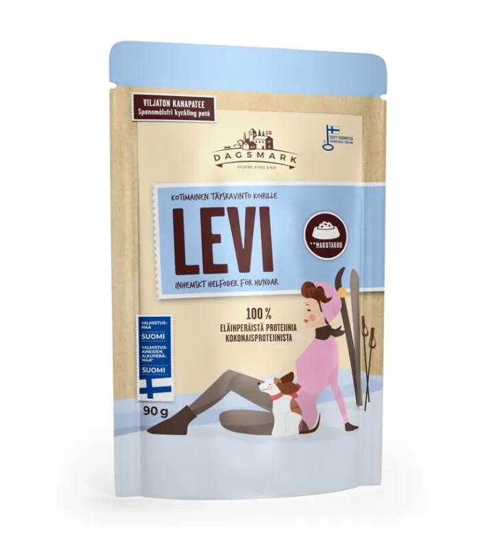 Bästa pris Dagsmark Levi kycklingpaté för hundar 90 g