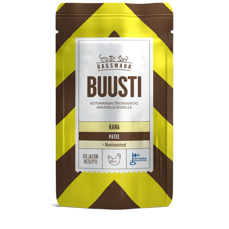 Dagsmark BUUSTI kyckling paté 90 g för hundar Premium