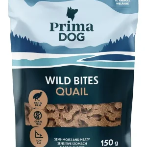 Erbjudande PrimaDog Wild Bites-hundgodis med vaktel och hagtorn 150 g
