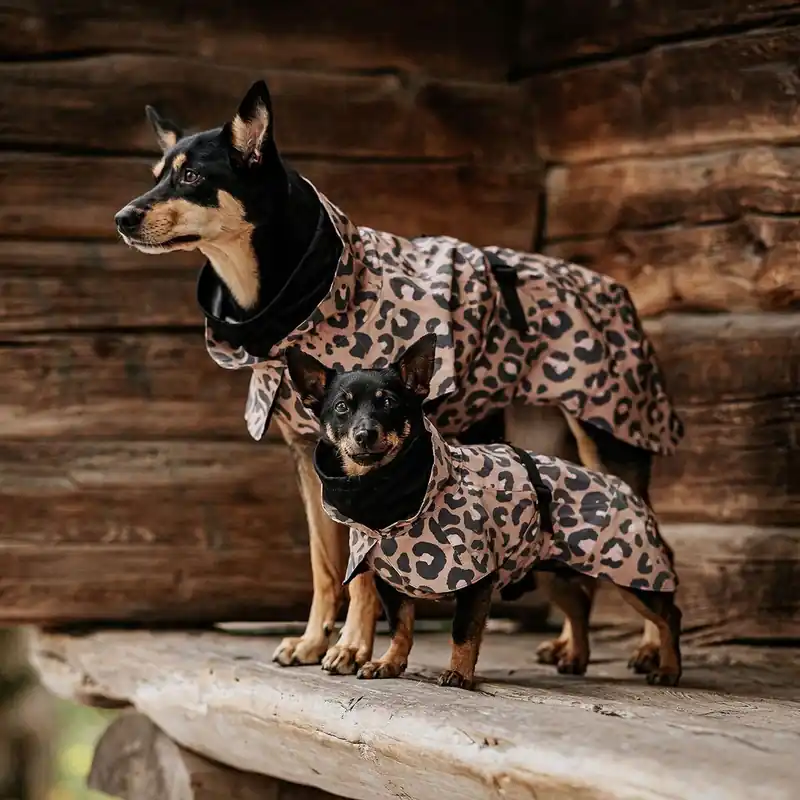 Kampanjpris PAIKKA Visibility Lite Regnjacka Leopard Brun