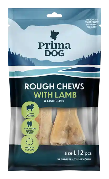 Populär Rough Chews Lamb & Cranberry Tuggpinnar - 13,5 cm x 2 st