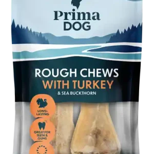 Beställ idag Rough Chews Turkey & Sea Bucktorn Tuggpinnar - 13,5 cm x 2 st