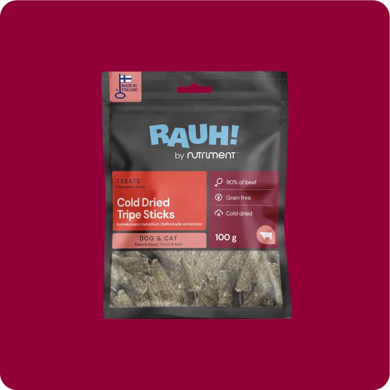Premium RAUH! Godis Cold-dried Tripe Sticks - 100g