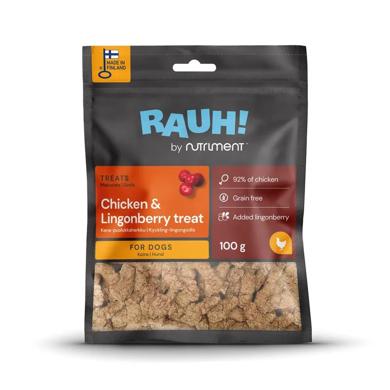 Sänkt pris Hundgodis Rauh Chicken-Lingonberry Treat 100 g