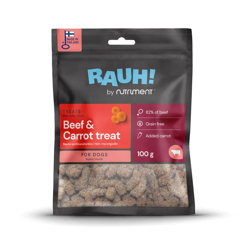 Billig RAUH! Beef-carrot Treat 100 g För hundar