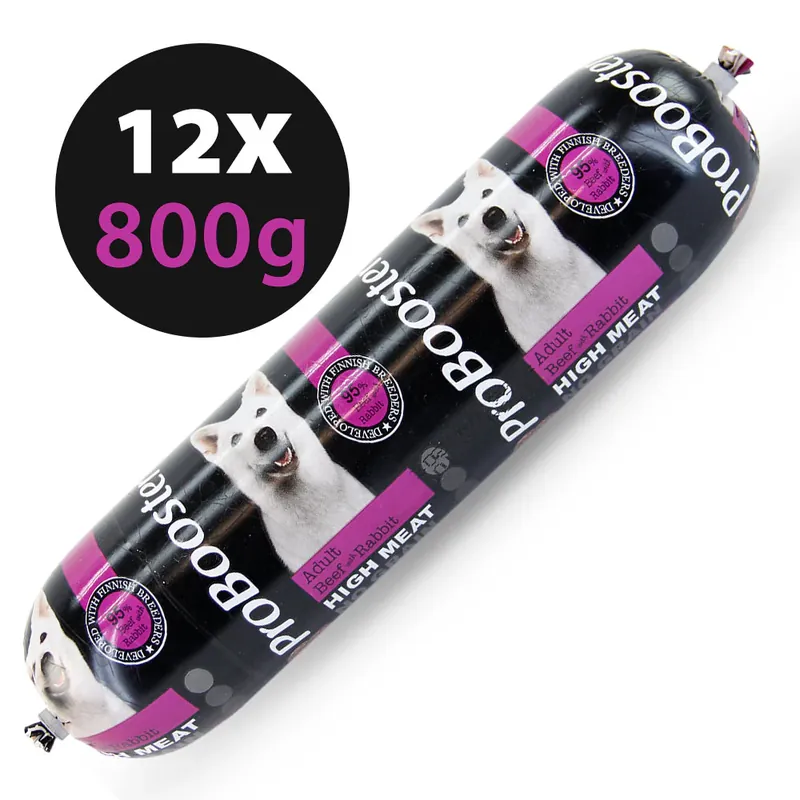 Reapris ProBooster Köttmåltid nöt & kanin 12 x 800 g för hundar