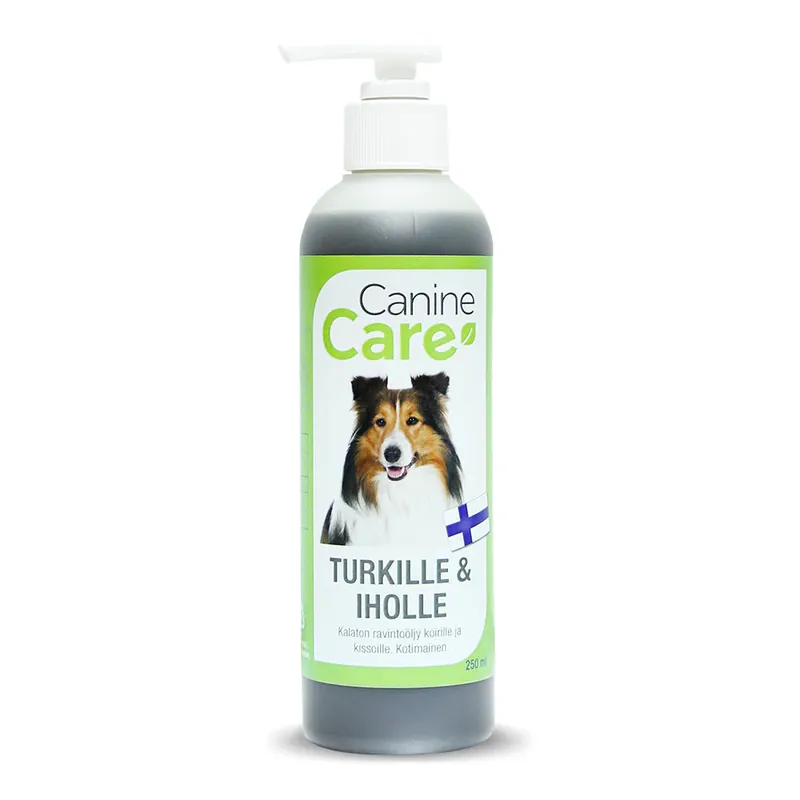 CanineCare Päls- och hudolja 250 ml för hundar och katter Trygg betalning