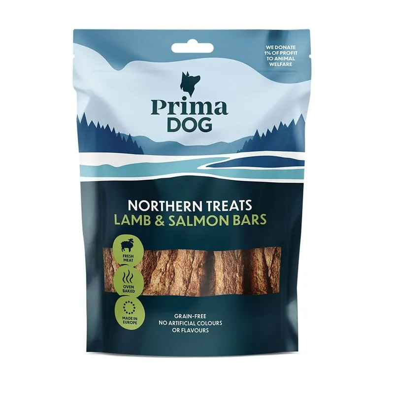 Begränsat erbjudande PrimaDog Northern Bars Hundtugg Lamm & Lax
