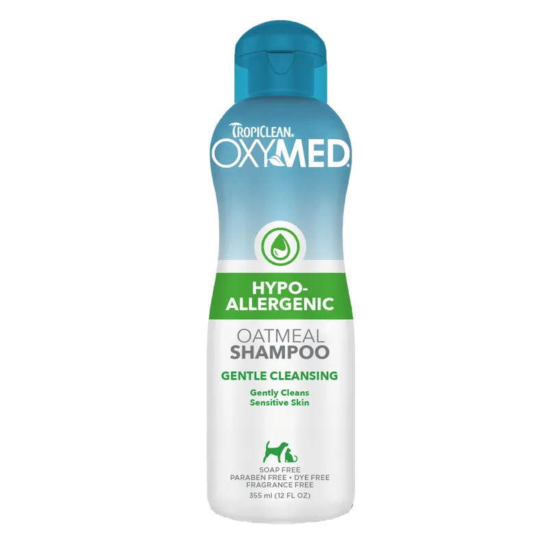 Nyhet TropiClean OxyMed allergivänligt schampo för husdjur - 355 ml