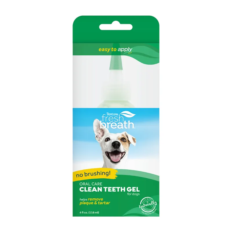TropiClean Fresh Breath Clean Teeth tandvårdsgel för hundar - 118 ml Begränsat antal