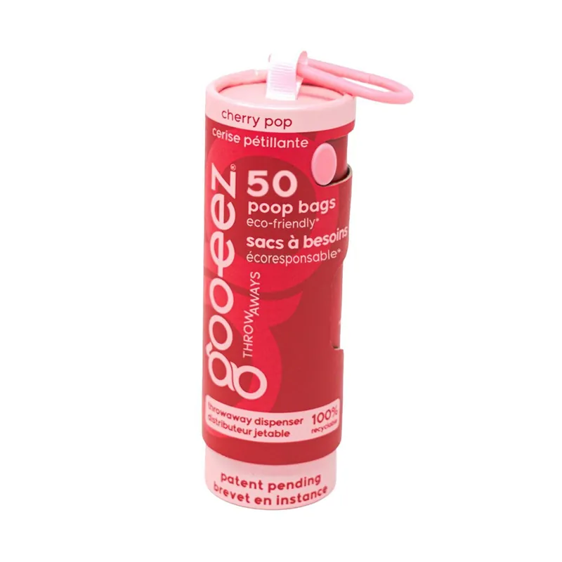 Goo-eez Cherry Pop Hundbajspåsar 50-pack Extra rabatt