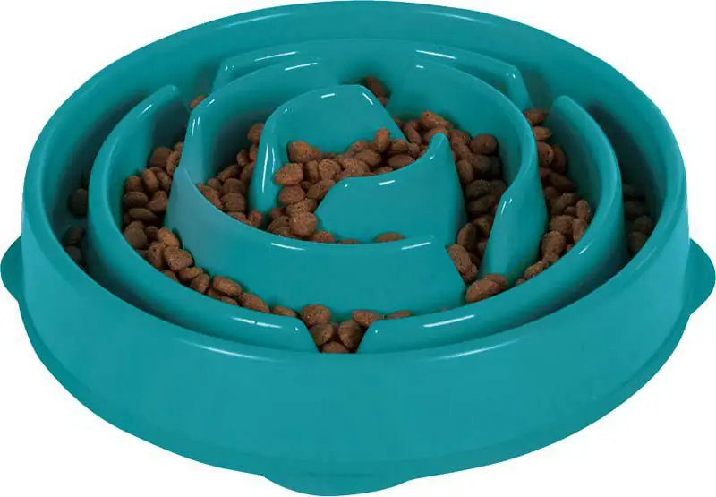 OUTWARD HOUND Oh Matskål Fun Feeder Slo-Bowl Turkos - L / 1000 ml Lägg i varukorgen