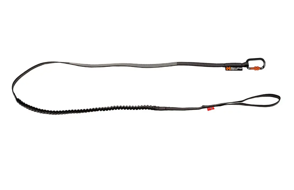 Säker betalning Touring Bungee Hundkoppel Svart 1,3x120cm