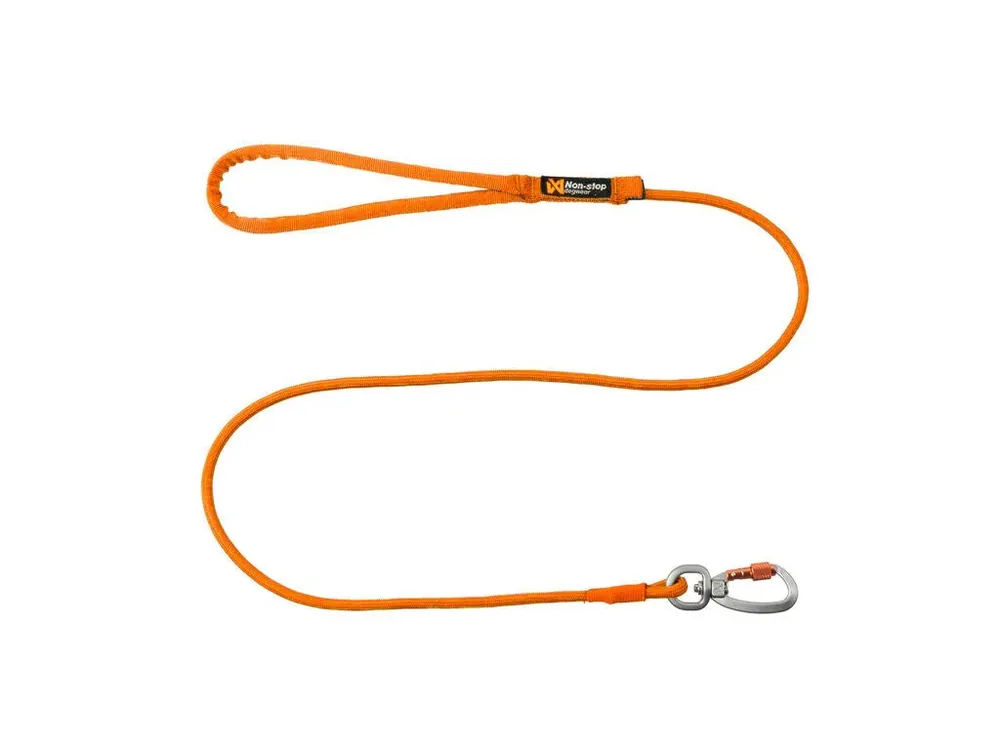 Non-stop Dogwear Trekking Rope Leash - Orange / 2 m/6 mm Trygg betalning