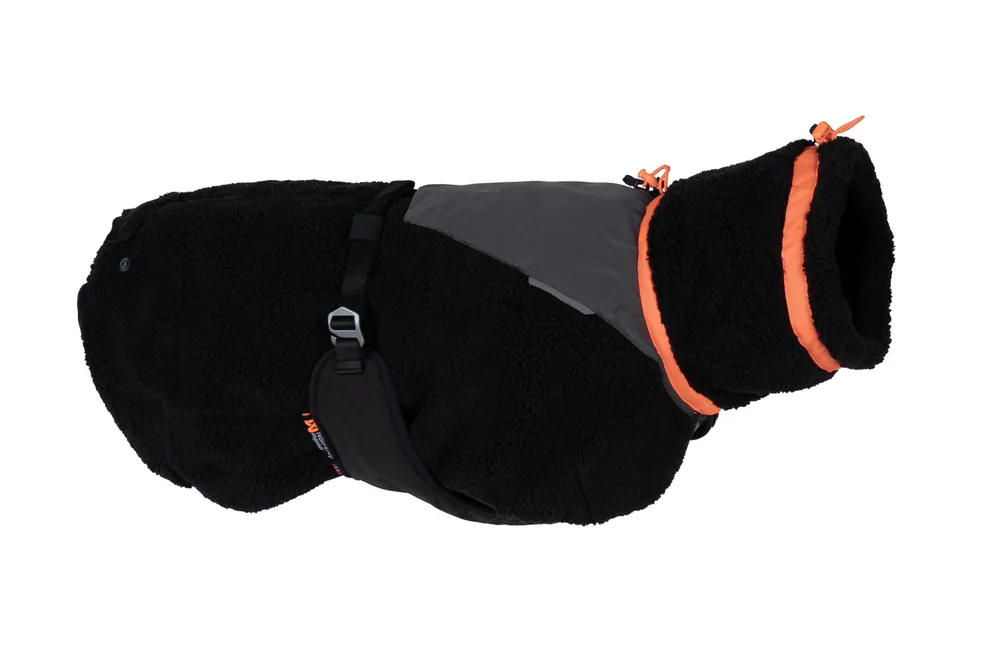 Trekking Fleece Hundtäcke Svart/Orange Extra rabatt