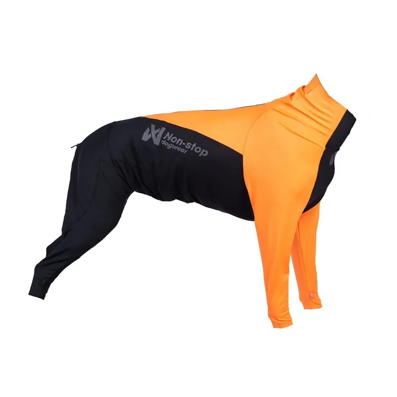 Outlet Non-stop Dogwear Protector Hundoverall Tik Svart & Orange