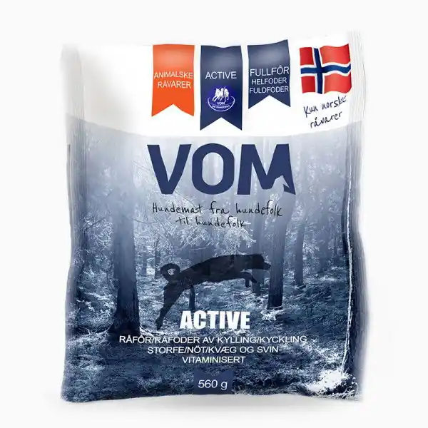 Vom og Hundemat Active Helfoder Köttbullar 560 g Populär