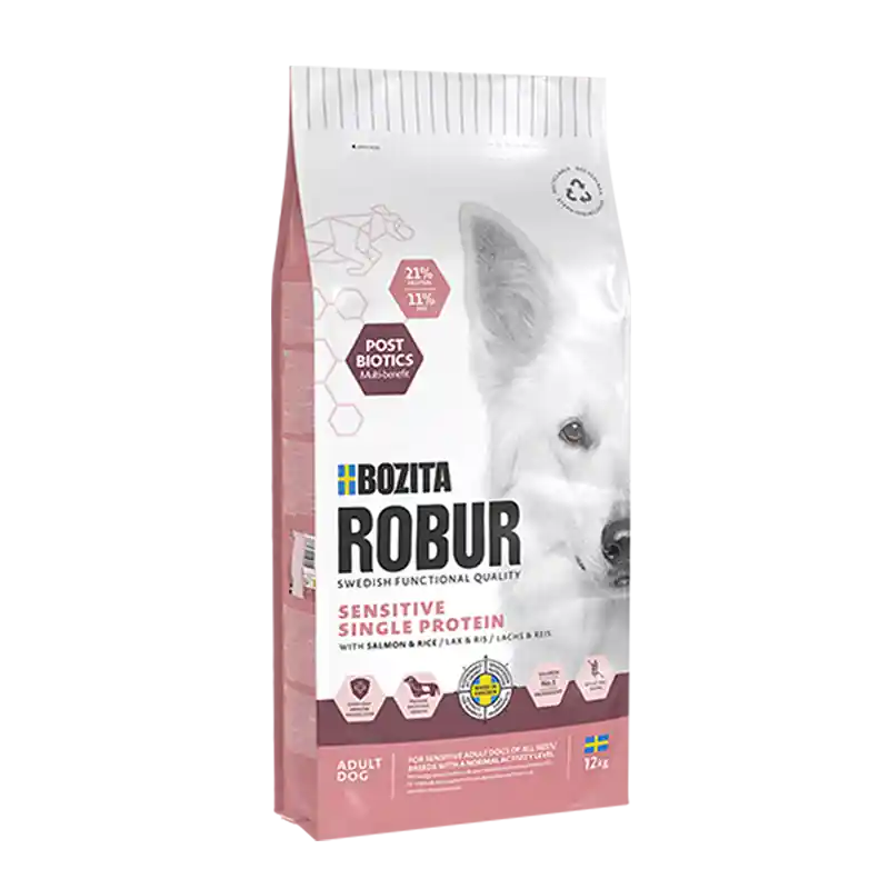 Sensitive Single Protein Salmon Hundfoder - 12 kg Billig