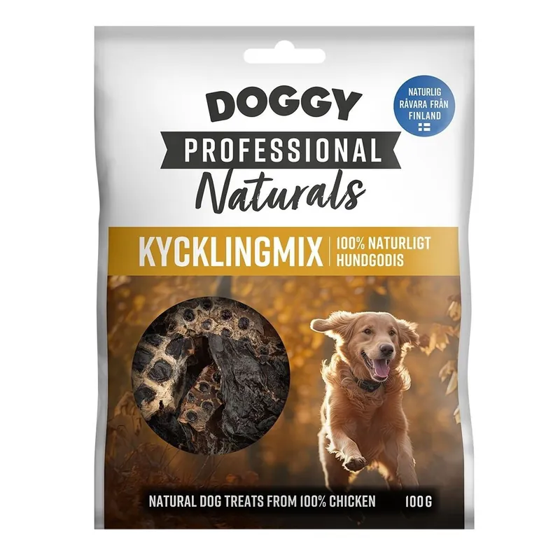 prisnedsättning Doggy Professional Naturals Hundgodis Kycklingmix 100 g