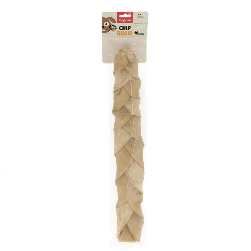 Tuggfläta med Kycklingbitar 50cm Premium