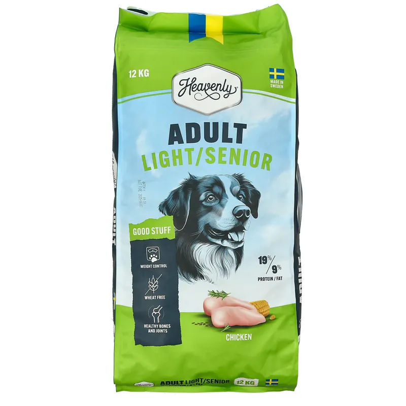 Populärt val Light & Senior Torrfoder för hund 12kg