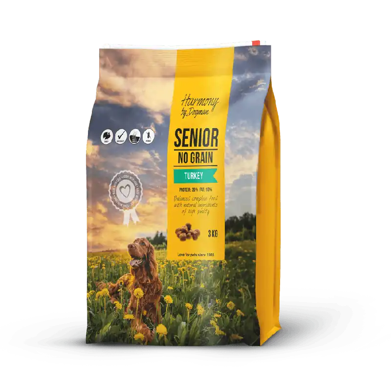Senior spannmålsfritt hundfoder 3kg Sänkt pris