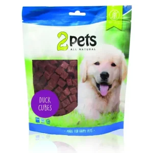 2pets Dogsnack Duck Cubes - 400 g Erbjudande