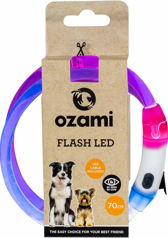 Ozami Flash Led Collar Multicolour - 70 cm Begränsat antal