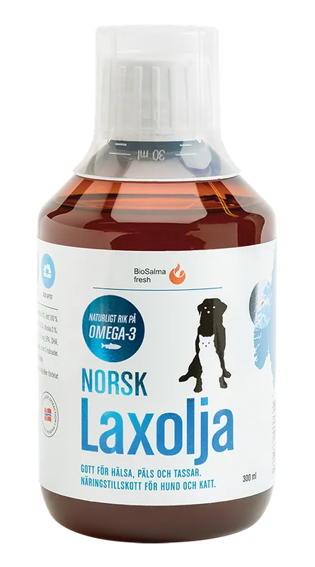 Norsk Laxolja för hund & katt Biosalma 300 ml Utförsäljning