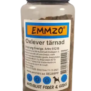 Hundgodis Emmzo Oxlever 300 g Nyhet