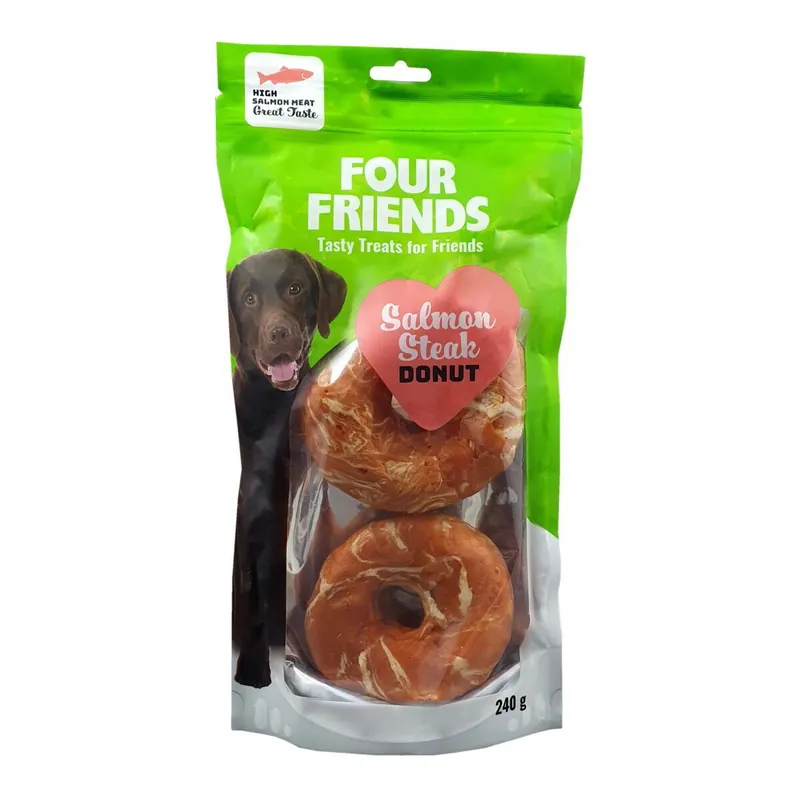 Utförsäljning FourFriends Dog Salmon Steak Donut 2-pack