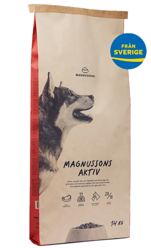 Aktiv - 14kg - Hund - Hundmat & hundfoder - Torrfoder för hund - Magnussons - ZOO.se Endast denna vecka