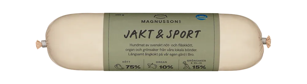 Jakt & Sport - 650g - Hund - Hundmat & hundfoder - Våtmat & Våtfoder för hund - Magnussons - ZOO.se Lågt pris