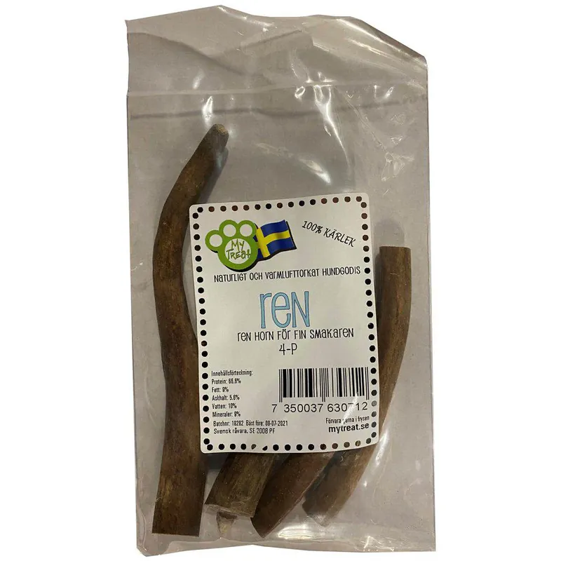 Handla nu My Treat Renhornsbitar 12 cm 4 st för hundar