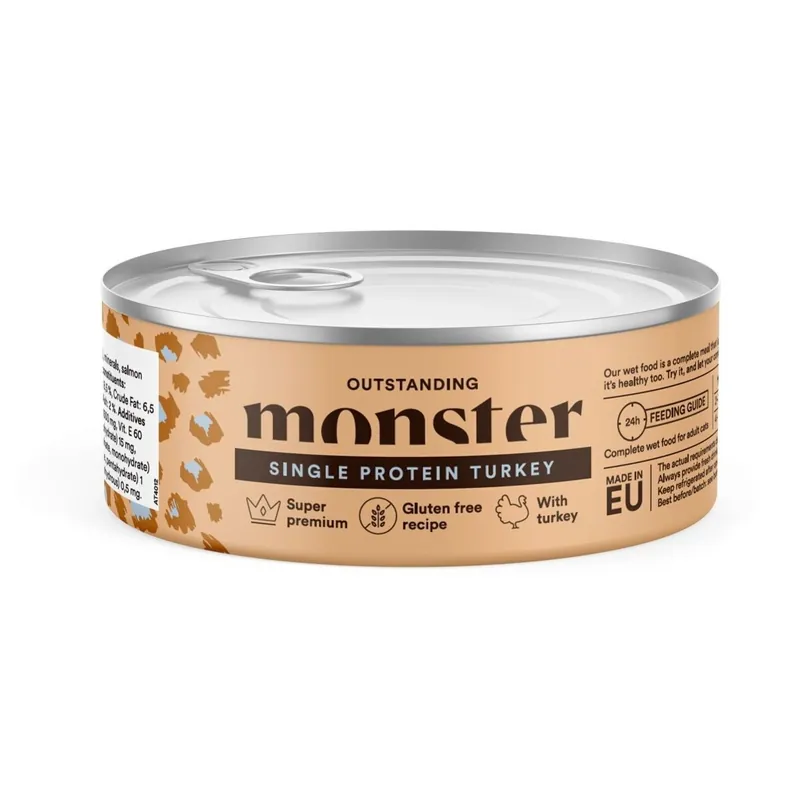 Monster Cat Adult Single Protein Turkey 100 g Begränsat antal