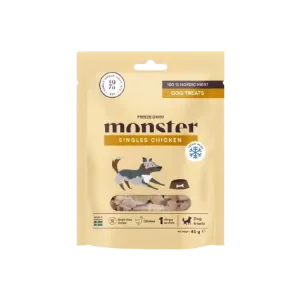 Dog Treats Freeze Dried Chicken 45 g - Hund - Hundgodis - Naturligt hundgodis - Monster Pet Food - ZOO.se Trygg betalning