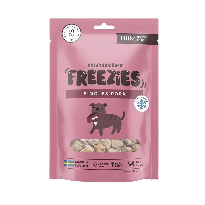 Monster Dog Treats Freeze Dried Pork Endast denna vecka