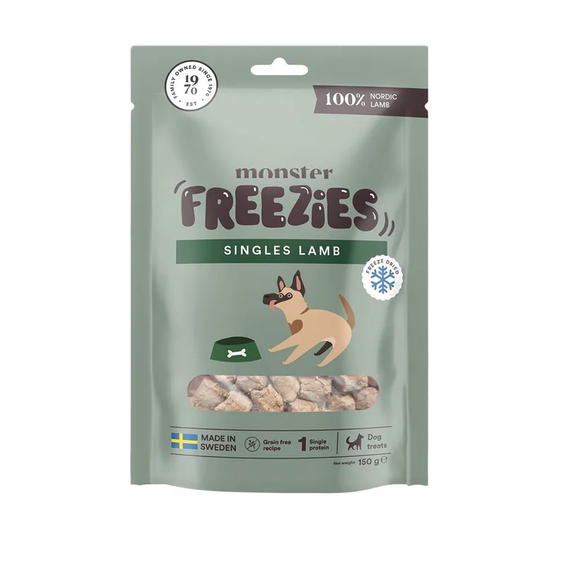 Handla nu Monster Dog Treats Freeze Dried Lamb