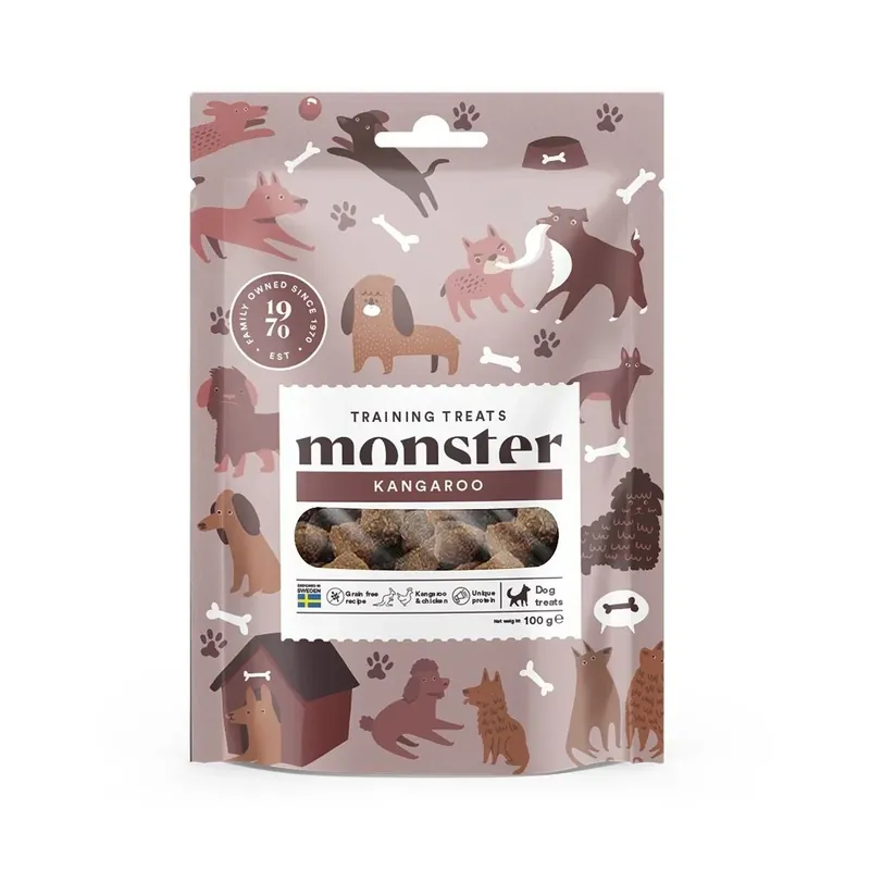 Monster Dog Training Treats Känguru 100 g för hundar Reapris