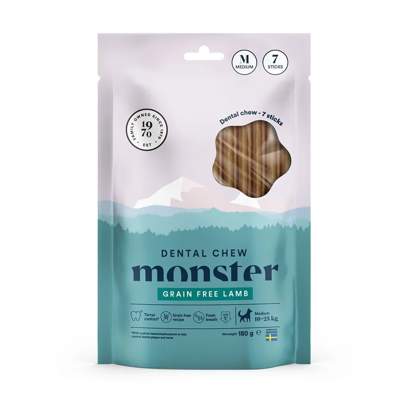 Rabatter Monster Dog Dental Chew Lamb Medium