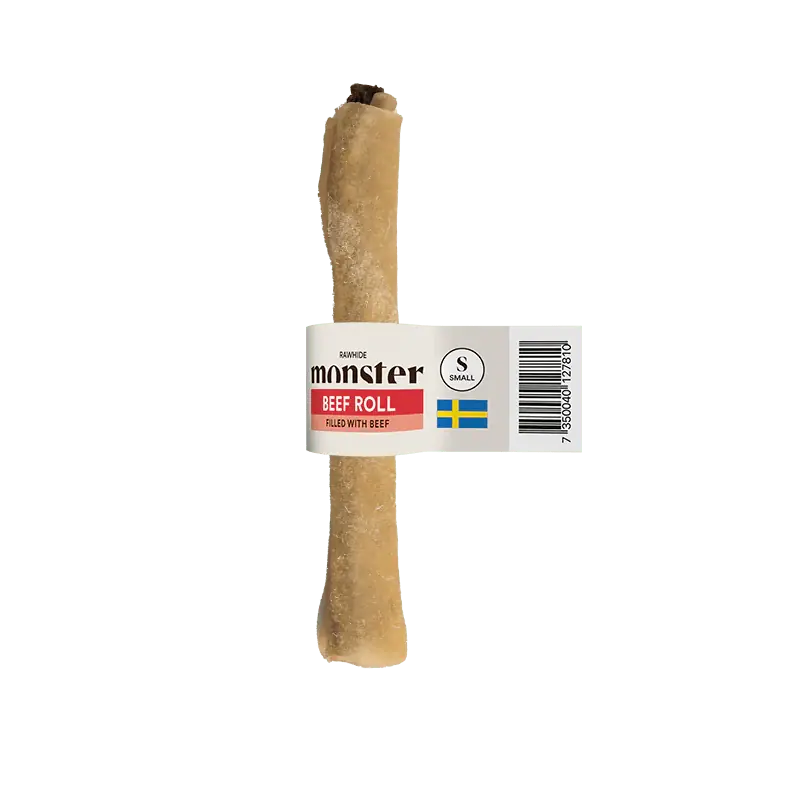 Begränsat antal Monster Rawhide Beef Filled Beef Small - 1 st