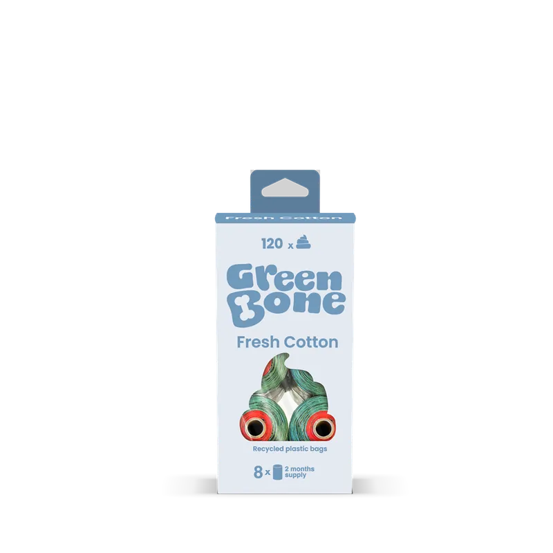 Sänkt pris Green Bone Bajspåsar Fresh Cotton 8-pack